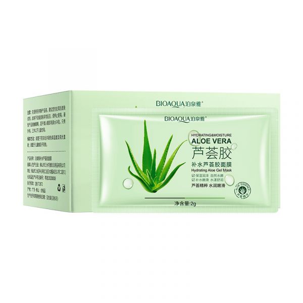 Night face mask with aloe vera “BIOAQUA”, 30 pcs. (92915)